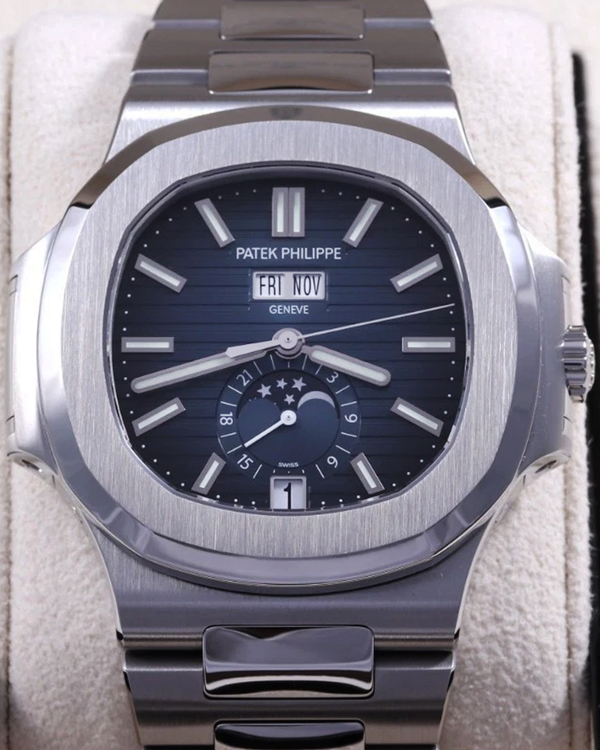 2024 Patek Philippe Nautilus Annual Calendar 40.5MM Blue dial Steel Bracelet (5726/1A-014)