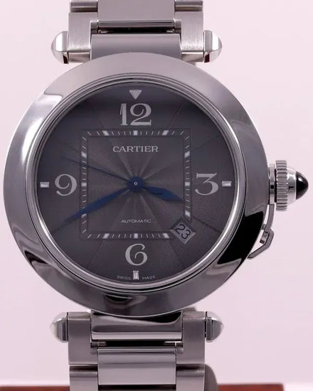 2024 Cartier Pasha De Cartier 41MM Anthracite Dial Steel Bracelet (WSPA0026)