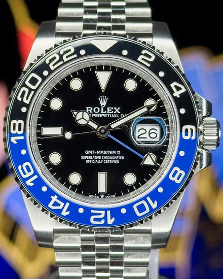 2020 Rolex GMT-Master II "Batgirl" 40MM Black Dial Jubilee Bracelet (126710BLNR)