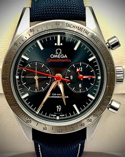 Omega Speedmaster '57 41.5MM Blue Dial Leather Strap (331.12.42.51.03.001)