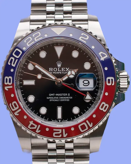2025 Rolex GMT-Master II "Pepsi" 40MM Black Dial Jubilee Bracelet (126710BLRO)