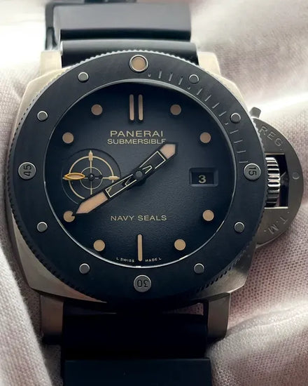 Panerai Submersible "Navy SEALs" 47MM Grey Dial Rubber Strap (PAM01669)