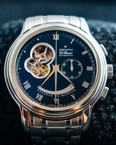 2005 Zenith Chronomaster El Primero 45MM Black Dial Steel Bracelet (03.1260.4021)