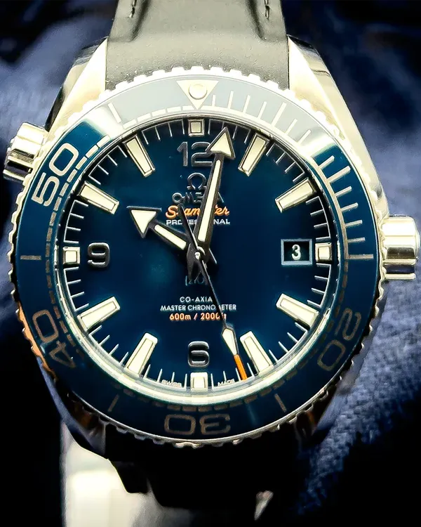 2024 Omega Seamaster Planet Ocean 600M 43.5MM Blue Dial Rubber Strap (215.30.44.21.03.001)