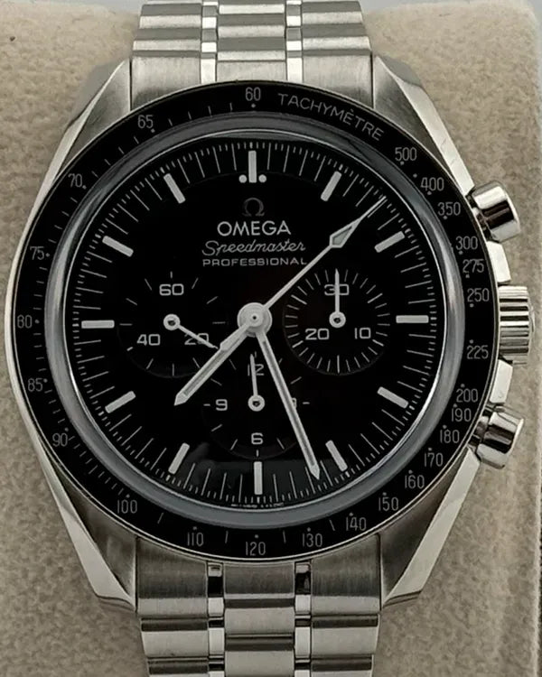 2024 Omega Speedmaster Professional Moonwatch 42MM Black Dial Steel Bracelet (310.32.42.50.01.002)