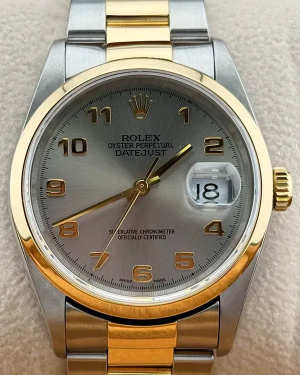 Rolex Datejust 36MM Slate Dial Two-Tone Oyster Bracelet (16203)