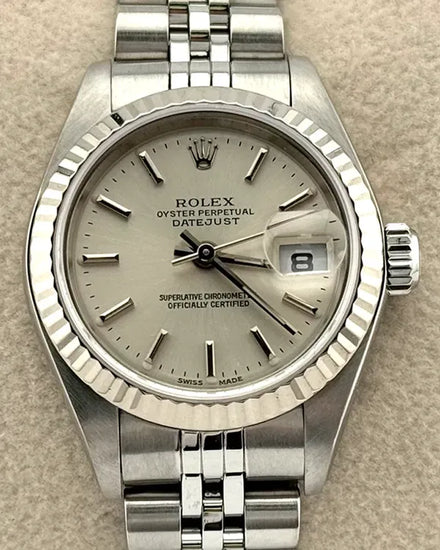 Rolex Lady-Datejust 26MM Silver Dial Jubilee Bracelet (79174)