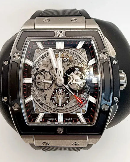 2016 Hublot Spirit of Big Bang 45MM Skeleton Dial Rubber Strap (601.NM.0173.LR)