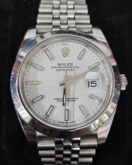 2021 Rolex Datejust 41MM White Dial Jubilee Bracelet (126300)