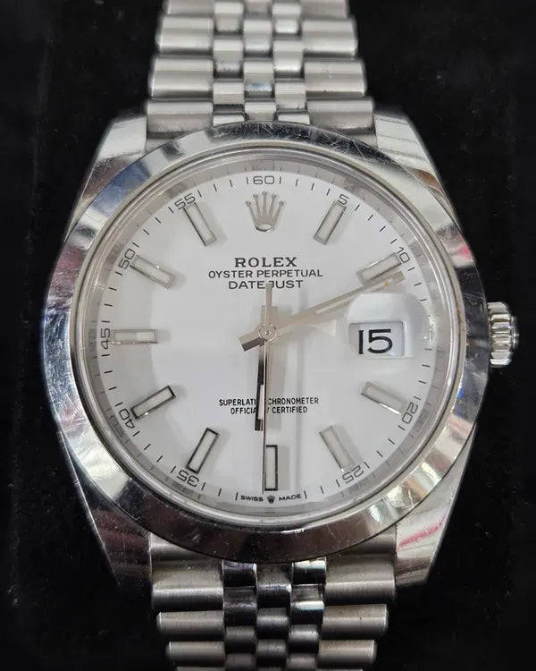2021 Rolex Datejust 41MM White Dial Jubilee Bracelet (126300)