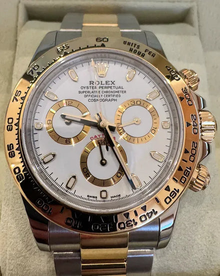 2017 Rolex Cosmograph Daytona 40MM White Dial Two-Tone Oyster Bracelet (116503)