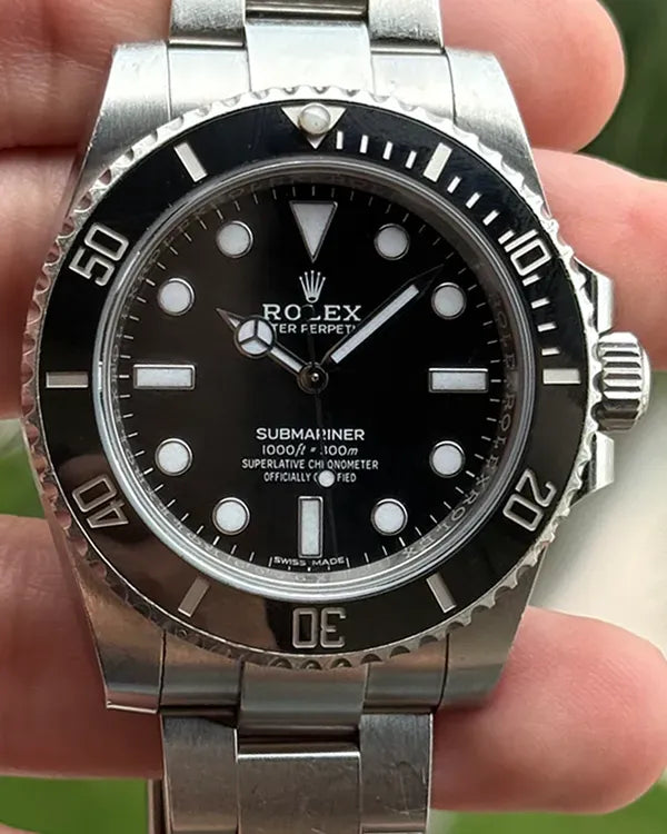 Rolex Submariner No-Date 40MM Black Dial Oyster Bracelet (114060)