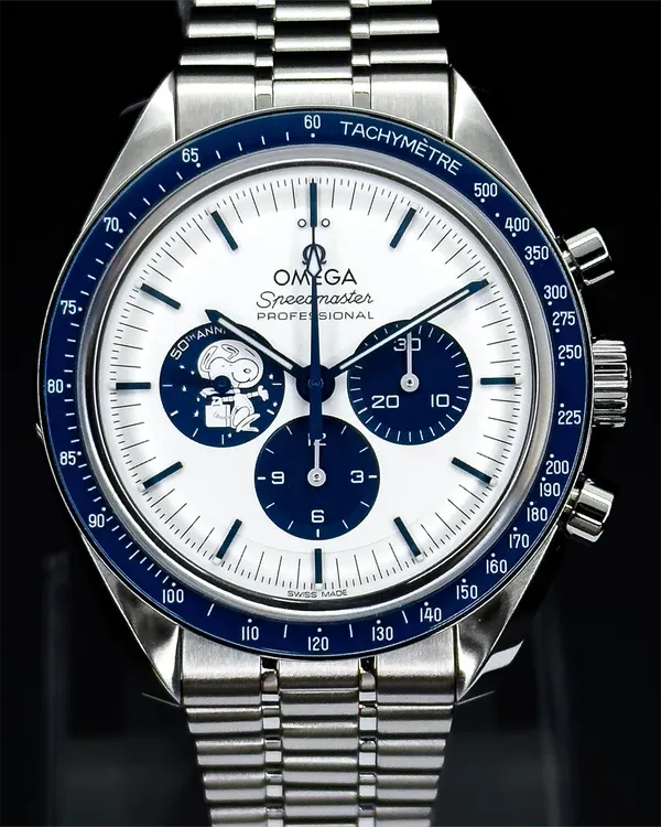 2025 Omega Speedmaster Anniversary Series "Silver Snoopy Award" 42MM Silver Dial Textile Strap (310.32.42.50.02.001)