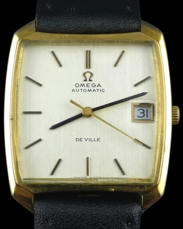 No Reserve - Omega De Ville 32MM Silver Dial Aftermarket Leather Strap (162.048)