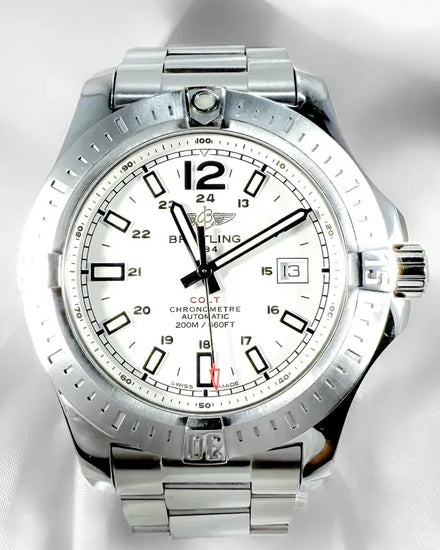 2018 Breitling Colt 44MM White Dial Steel Bracelet (A17388)