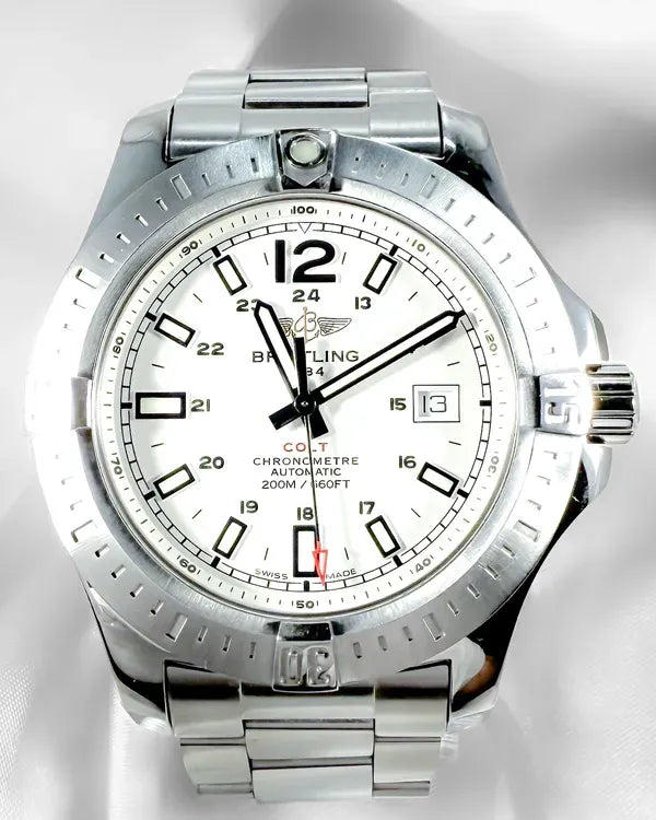 2018 Breitling Colt 44MM White Dial Steel Bracelet (A17388)