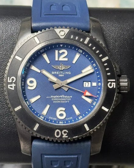 Breitling Superocean II 46MM Blue Dial Rubber Strap (M17368)
