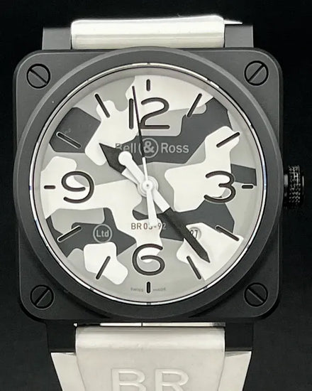 Bell & Ross BR 03-92 L.E. 42MM Camo Dial Rubber Strap (BR0392-CG-CE/SCA)