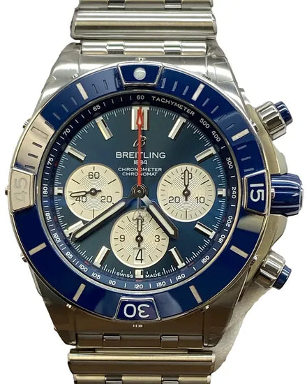 Breitling Super Chronomat B01 44MM Blue Dial Steel Bracelet (AB0136161C1A1)