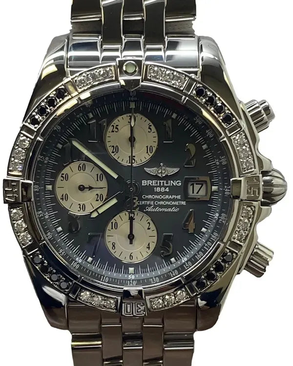 Breitling Chronomat Evolution 44MM Grey Dial Steel Bracelet (A13356)