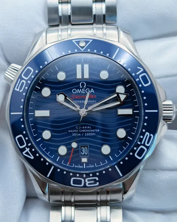 2022 Omega Seamaster Diver 300M 42MM Blue Dial Steel Bracelet (210.30.42.20.03.001)