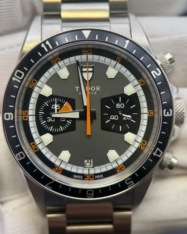 Tudor Heritage Chrono 42MM Grey Dial Steel Bracelet (70330N)