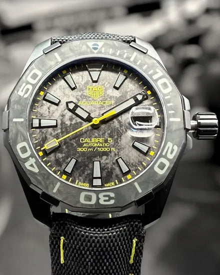 Tag Heuer Aquaracer L.E. 41MM Carbon Fiber Dial Textile Strap (WBD218B.FC6446)