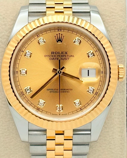 2020 Rolex Datejust 41MM Champagne Dial Two-Tone Jubilee Bracelet (126333)