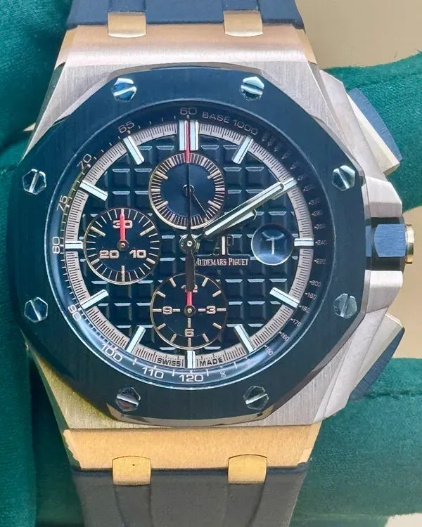 Audemars Piguet Royal Oak Offshore Chronograph 44MM Black Dial Rubber Strap (26401RO.OO.A002CA.02)