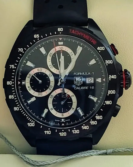 Tag Heuer Formula 1 44MM Black Dial Leather Strap (CAZ2011.FT8024)