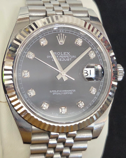 2018 Rolex Datejust 41MM Black Dial Jubilee Bracelet (126334)