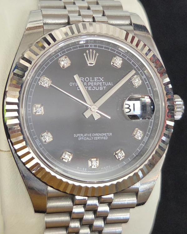 2018 Rolex Datejust 41MM Black Dial Jubilee Bracelet (126334)