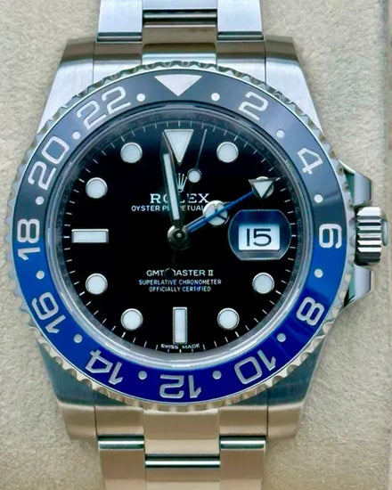 2018 Rolex GMT-Master II "Batman" 40MM Black Dial Oyster Bracelet (116710BLNR)