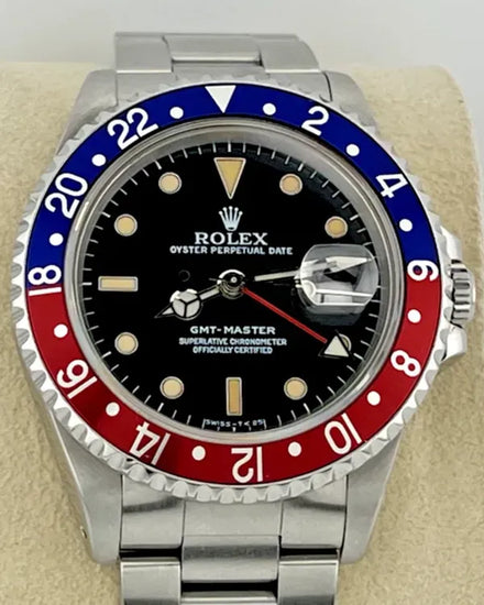 1991 (N Serial) Rolex GMT-Master "Pepsi" 40MM Black Dial Oyster Bracelet (16700)