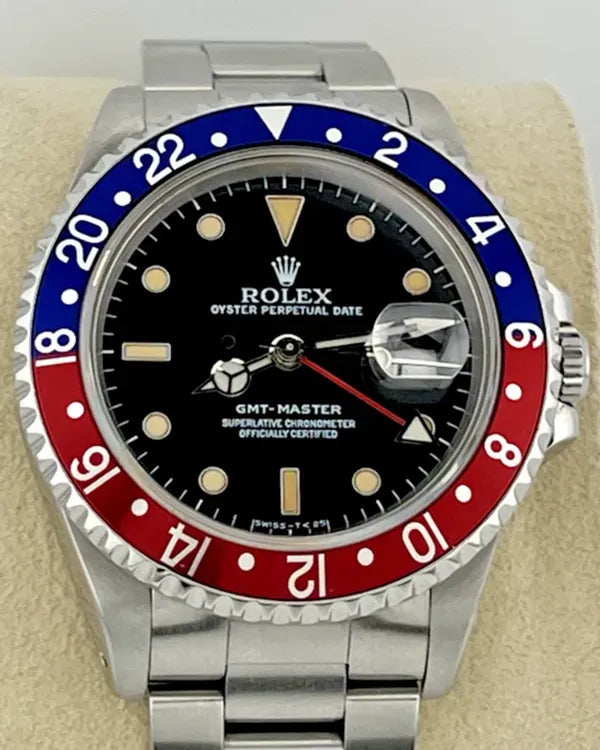 1991 (N Serial) Rolex GMT-Master "Pepsi" 40MM Black Dial Oyster Bracelet (16700)