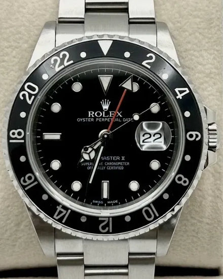 2003 Rolex GMT-Master II 40MM Black Dial Oyster Bracelet (16710)