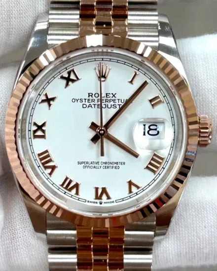 2023 Rolex Datejust 36MM White Dial Two-Tone Jubilee Bracelet (126231)
