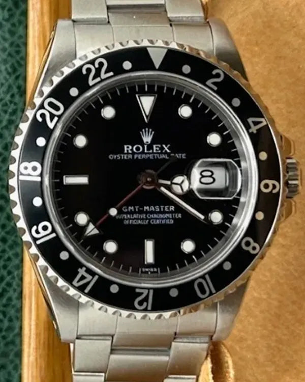 Rolex GMT-Master 40MM Black Dial Oyster Bracelet (16700)