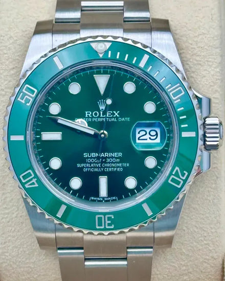 2020 Rolex Submariner Date "Hulk" 40MM Green Dial Oyster Bracelet (116610LV)