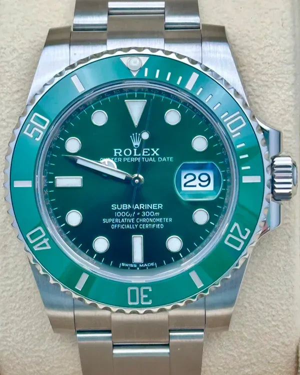 2020 Rolex Submariner Date "Hulk" 40MM Green Dial Oyster Bracelet (116610LV)