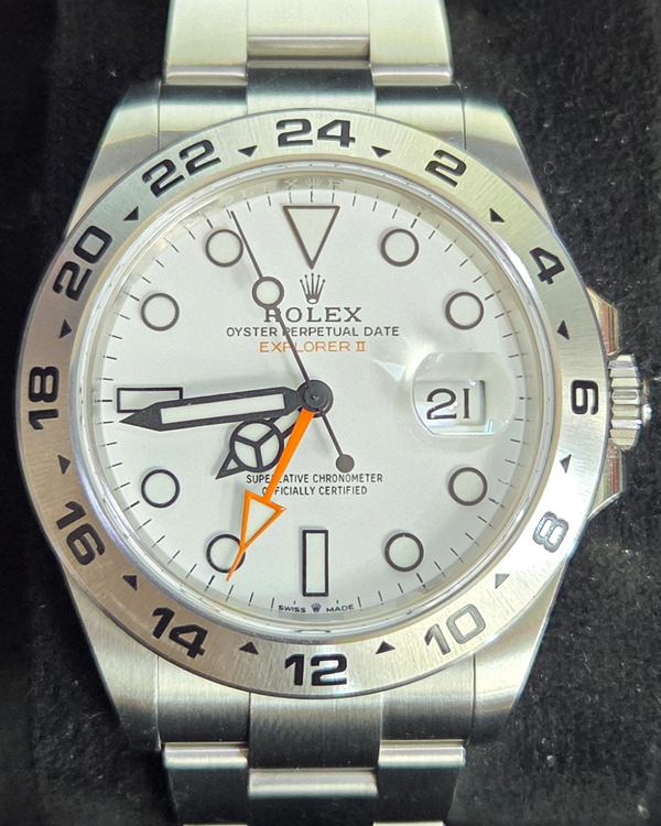 2022 Rolex Explorer II "Polar" 42MM White Dial Oyster Bracelet (226570)