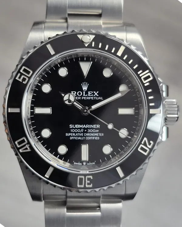 2021 Rolex Submariner No Date 41MM Black Dial Oyster Bracelet (124060)