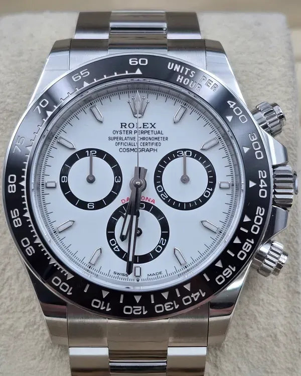 2024 Rolex Cosmograph Daytona 40MM White "Panda" Dial Oyster Bracelet (126500LN)