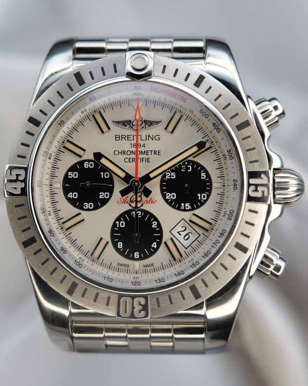 Breitling Chronomat Airbone "30th Anniversary" S.E. 44MM Silver Dial Steel Bracelet (AB01154G/G786)