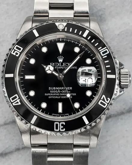 Rolex Submariner Date 40MM Black Dial Oyster Bracelet (16610)