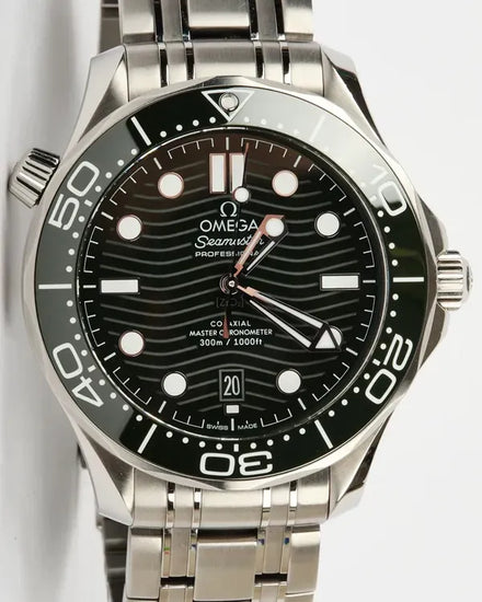 2023 Omega Seamaster Diver 300M 42MM Green Dial Steel Bracelet (210.30.42.20.10.001)