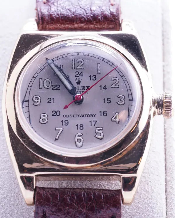 No Reserve - Rolex Oyster Imperial Chronometer 30MM Silver Dial Aftermarket Leather Strap (3116)