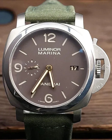 Panerai Luminor Marina 1950 3 Days 44MM Brown Dial Textile Strap (PAM00351)