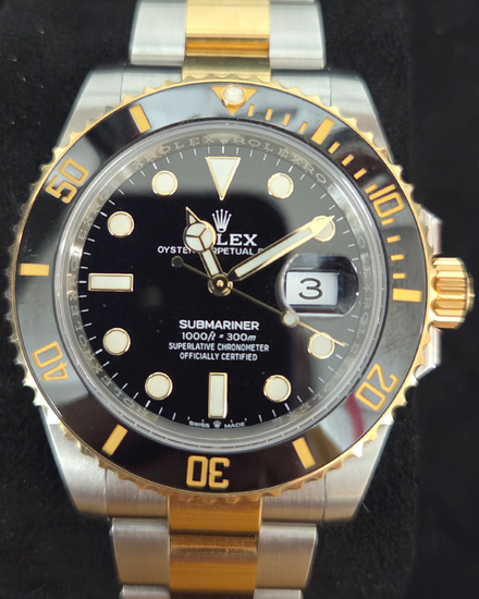 2021 Rolex Submariner Date 41MM Black Dial Two-Tone Oyster Bracelet (126613LN)