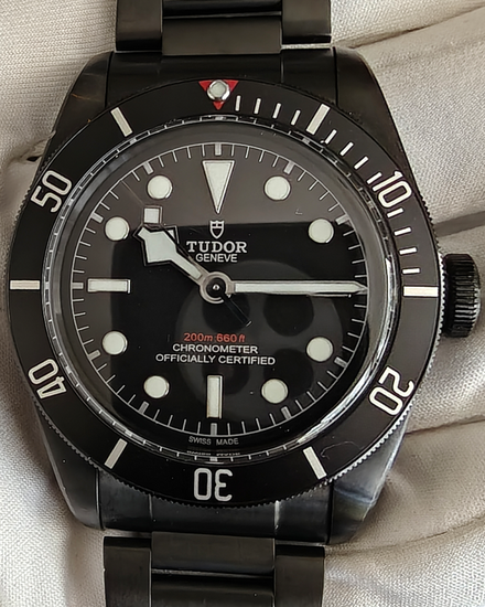 2016 Tudor Black Bay Heritage Dark 41MM Black Dial Steel Bracelet (79230DK)